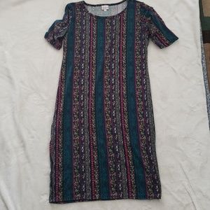 Lularoe julia ribbon floral print xl